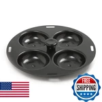Norpro 992 Nonstick 4-EGG Poacher, 8.5 Inch, Black. Fixed Price $28.43.