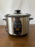 Professional Series PS75068 -6 Cup Rice Cooker With Glass Lid Stainless Steel. Fixed Price $18.95.