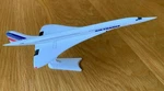 France Concorde Desk Top Display Jet Model 1/250 Airplane + Stand New F-btsd. Fixed Price $54.08.