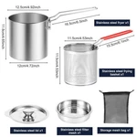 Stainless Steel Fryer Pot With Basket For Chicken, Fries & Kitchen Use. Fixed Price $24.51.