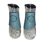 Nwot Pampered Chef Glass Oil & Vinegar Dispensers Set Of 2 W/ Measurement Topper. Fixed Price $18.00.