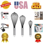 Silicone Whisk Set Of 3 Non Scratch Stick Coated Stainless Steel.... Fixed Price $26.95.