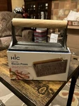 Hic Harold Import Co. 43202 Rectangular Cast Iron Bacon Press Nib 7 X4.5. Fixed Price $25.00.
