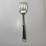 16" Oxo Brushed Stainless Steel Slotted Turner Spatula Serrated Knife Edge Grill. Fixed Price $11.99.