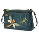 Chala Dragonfly Deluxe Crossbody Rfid Protected Vegan Leather Bag Turquoise Nwt. Fixed Price $60.00.