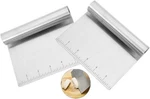 2 Pcs Stainless Steel Food Scraper And Chopper Large Griddle Spatula Kitchen Too. Fixed Price $15.80.