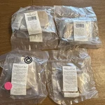 7 Total Pampered Chef 2189 Silver Metal Square Napkin Rings. Fixed Price $11.28.