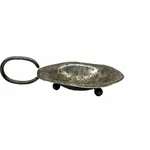 Vintage Silverplate Tea Strainer Ball Feet Loop Handle. Fixed Price $12.00.