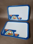 Japanese Sushi Tray Cobalt Blue Gold Leaf Accent Rectangle Fine Dining Serving. Fixed Price $50.00.