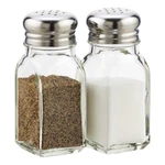 Glass Salt And Pepper Shaker 2 Set Usa Seller Restaurant Quality. Fixed Price $8.49.
