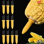 10PCS Stainless Steel Corn Fork Bbq Holders Anti-scalding On The Cob Tool. Fixed Price $8.99.