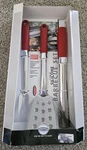 New Kitchenaid 3 Piece Grilling Culinary Bbq Tool Utensil Set Stainless Steel. Fixed Price $44.99.