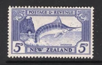 M25524 New Zealand 1935 SG563 Kgv: 5D Ultramarine Lmm, Cat 20. Fixed Price $17.49.