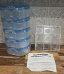 Meatball Magic Stackable Freezer Containers Set Of 5 W/ Tray New. Fixed Price $21.95.