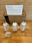 Pampered Chef Decorator Bottle Set 1585 Tips Cleaning Brush. Fixed Price $9.99.