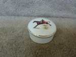 Porcelain Trinket Jewelry Box Equestrian Fox By The Huntsman 2.75". Fixed Price $16.24.