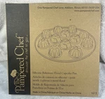 Pampered Chef Silicon Bakeware Floral Cupcake Pan #1613 Open Box. Fixed Price $12.00.