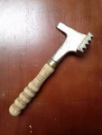 Antique Cast Iron Primitive Mallet Meat Tenderizer Hammer Ice Bone Breaker Vtg. Fixed Price $19.95.