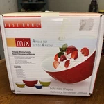 Best Home Stoneware 4 Pc Mixing Bowls. Vintage Inspired. Fixed Price $30.00.