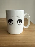 Wake With Fred 2012 White Coffee Tea Drink Cup Mug Heat Thermo Changing. Fixed Price $7.99.