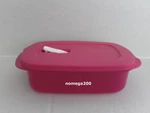 Tupperware Crystalwave Micro Flash Rectangular Divided Dish Pink/sugar. Fixed Price $20.00.