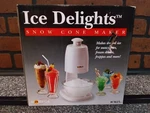 Nib Salton ICM25 Ice Delights Snow Cone Shaved Maker. Fixed Price $36.95.