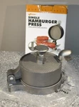 Weston Hamburger Press Makes 1/2" Patties 1/4LB 3/4LB New #07-0301. Fixed Price $31.99.