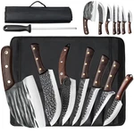 Pro Handmade Forged Damascus Steel Chef Knife Set Kitchen Knives W/ Bag. Fixed Price $68.99.