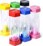 Colorful Timers Set Platic Sandglass Hourglass Clo. Fixed Price $14.93.