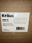 Kraus Bottom Grid KBG-14 Stainless Steel Finish 27 1/2 X. Fixed Price $70.00.