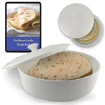Starblue 8 Inches Ceramic Tortilla Warmer With Free Recipes Ebook - White, In.... Fixed Price $36.25.
