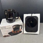 New In Box Brookstone Electric Mug Warmer And Set Keeps Coffee Tea Hot. Fixed Price $22.52.