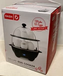 Dash Deluxe Cooker 12 Eggs Capacity Electric Hard Boiled Poached Soft. Fixed Price $32.81.