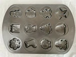 Wilton 12 Cavity Mold 16"X11" Christmas Tree/star/snowman/angel Cookie Pan/sheet. Fixed Price $9.99.