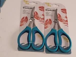 Trudeau Maison Seafood Shears Stainless Steel With Tropical Blue Handles 2 Pack. Fixed Price $17.99.