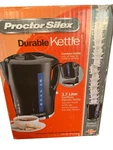 Proctor Silex 1.7L Cordless Electric Kettle Boiler & Heater Black -model 41002. Fixed Price $23.99.