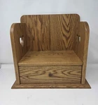Cook Book Recipe Counter Top Country Primitive Kitchen Display Drawers Oak Heart. Fixed Price $245.00.