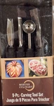 Mercer Culinary 9-PIECE Carving Set Black Stainless Steel Art Nob. Fixed Price $75.00.