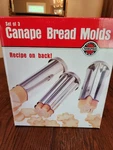Set Of Norpro 3656 Canape Bread Molds Star Flower Heart Nib. Fixed Price $10.00.