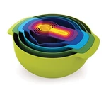 Joseph 40087 9 Nesting Bowls Set With Mixing Measuring Cups Si. Fixed Price $39.99.
