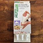 Hutzler 20 Disposable Cake Decorating Bags W/ 3 Different Nozzles. Fixed Price $8.99.