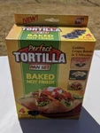 Perfect Tortilla Pan Set 4 Pc Maker Baked Not Fried Taco Bowls As Seen On Tv. Fixed Price $17.50.