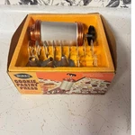 Mirro Vintage Aluminum Cookie Pastry Press 12 Plates Tips M-0358-22 Usa Made. Fixed Price $30.00.