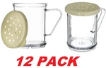 Carlisle 4260S04 Commercial 8 Oz Dredge Shaker With Yellow Lid (12 Pack). Fixed Price $79.98.