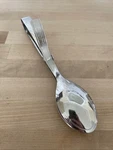 Pampered Chef Large Double Spoon Serving Tongs #2565 Stainless Food Server 9.5". Fixed Price $24.99.
