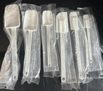 New Pampered Chef Classic White Scraper Spatula Lot Of Six 6 Set Mix. Fixed Price $95.00.