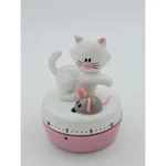 Joie Meow Cat And Mouse 60 Minute Mechanical Kitchen Timer Pink White. Fixed Price $9.34.