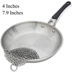 Stainless Steel Cast Iron Cleaner Chainmail Pot & Pan Scrubber Kitchen Cookware. Fixed Price $9.99.