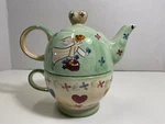Mesa International China For 1 Teapot And Cup Angle Flower Theme. Fixed Price $12.95.