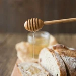 1PC Wooden Honey Spoon Beech Dipper Stick For Syrup Server Kitchen.... Fixed Price $9.99.